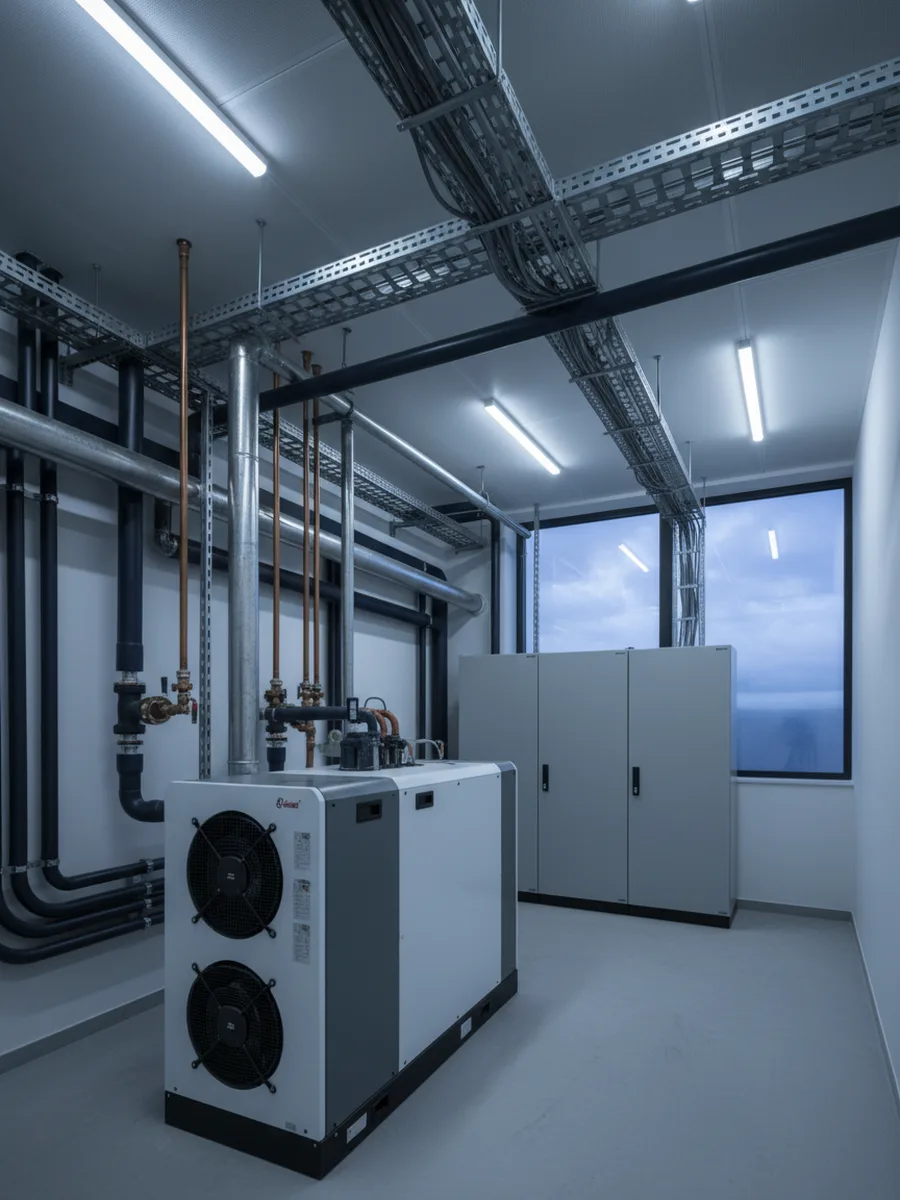 Instalación de climatización y cuadros eléctricos en obra